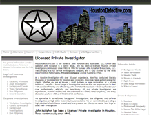 Tablet Screenshot of houstondetective.com